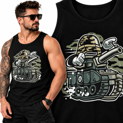TANK TOP ANIMOWANY  WAR TANK